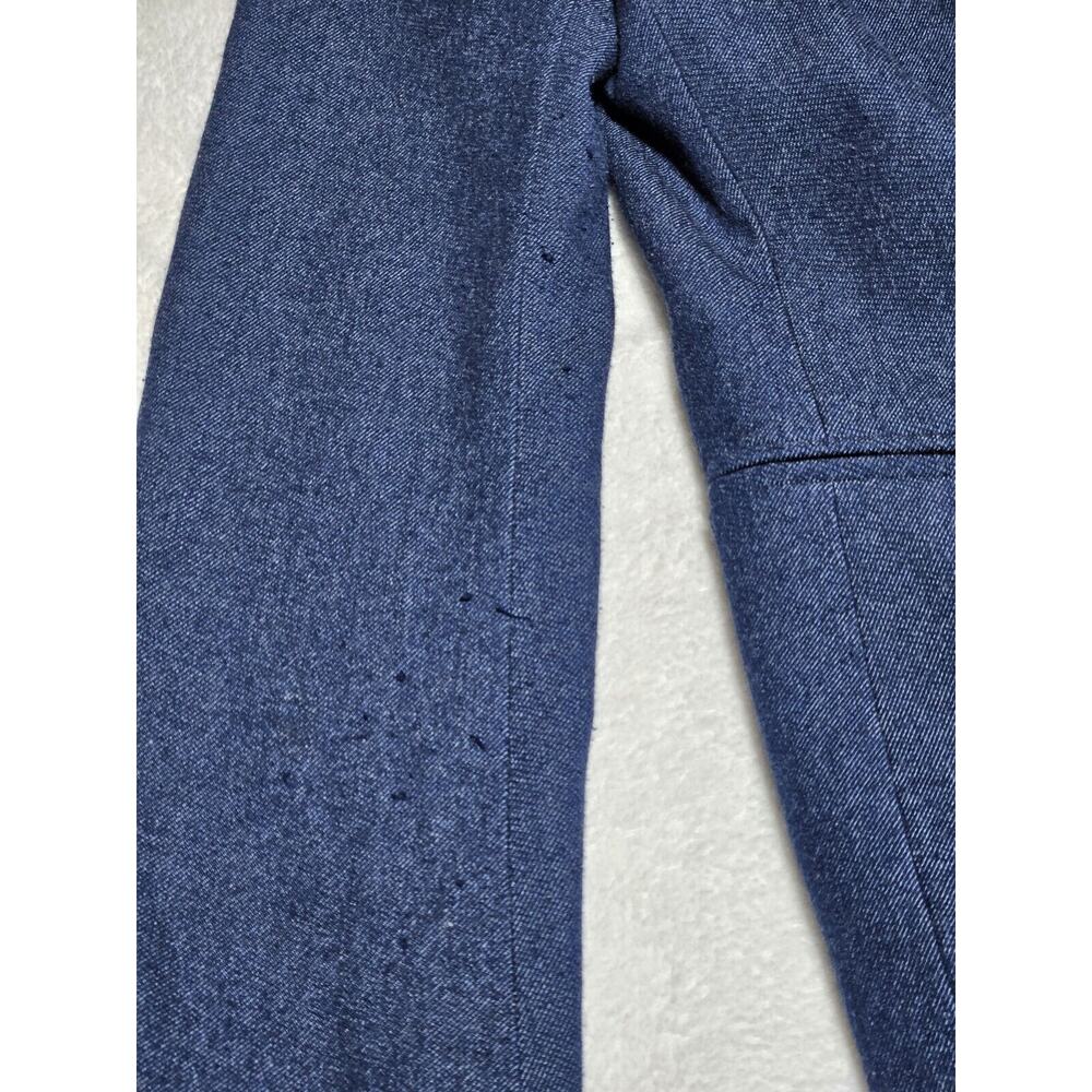 Adrienne Vittadini Open Front Blazer Suit Women XS Navy Blue - Picture 2 of 8